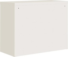 vidaXL Αρχειοθήκη Λευκή 90 x 40 x 70 εκ. από Ατσάλι