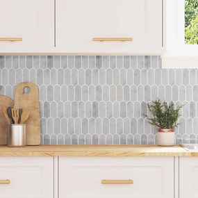 vidaXL Διακοσμητικά Αυτοκόλλητα 20 pcs Γκρι Μάρμαρο 30 x 30 x 0,8 εκ