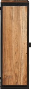 vidaXL Ντουλάπι Μπάνιου Επιτοίχιο 40x30x90 εκ. Μασίφ Ακακία/Σίδερο