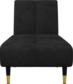 vidaXL Σετ Σαλονιού 2 Τεμαχίων Μαύρο Βελούδινο