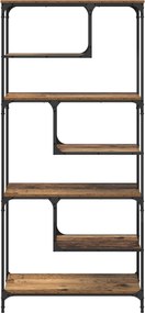 vidaXL Βιβλιοθήκη 6 επιπέδων 81 x 36 x 176 εκ Επεξεργασμένο Ξύλο