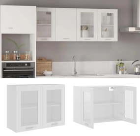 vidaXL Ντουλάπι Κρεμαστό με Τζάμι Lyon Λευκό 80x31x60εκ. από