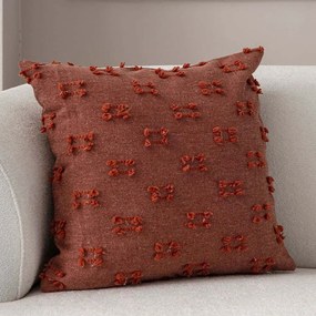 Μαξιλαροθήκη Διακοσμητική Tuffet 881PCR1634 Tile Red Aberto Design 43X43 Πολυέστερ