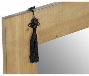 Τοίχο καθρέφτη DKD Home Decor Κόκκινο Φυσικό Ανατολικó 70 x 2 x 90 cm