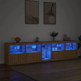 Μπουφές με LED Sonoma Δρυς 283 x 37 x 67 εκ. - Καφέ