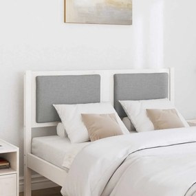 vidaXL Κεφαλάρι Άλλο Λευκό 135 cm Μασίφ ξύλο πεύκου
