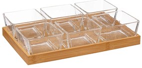 Ορντεβιέρα Σερβιρίσματος 6 Θέσεων (28.5x5.5x19.5) S-D Bamboo Glass 194195