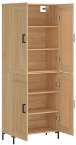 vidaXL Ντουλάπι Sonoma δρυς 69,5 x 34 x 180 εκ. από Επεξεργασμένο Ξύλο