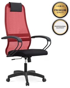 Καρέκλα Γραφείου Εργασίας Prince 77694 66,5x70x123/133cm Red - Black