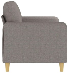 vidaXL Καναπές Διθέσιος Taupe 140 εκ. Υφασμάτινος