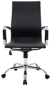 Καρέκλα γραφείου διευθυντή Valter μαύρο pu 55.5x58x108εκ 55.5x58x108 εκ.