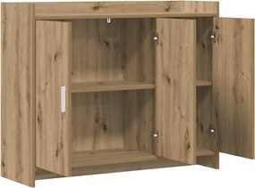 vidaXL Πλαϊνό γραφείο Artisan Δρυς 98,5 x 33 x 80 εκ