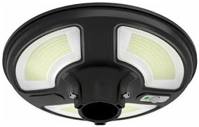 V-TAC Ηλιακό Φωτιστικό Κήπου LED SMD 7.5W Αδιάβροχο IP65 1000lm 120° με Αισθητήρα RF και Χειριστήριο Ψυχρό Λευκό Μαύρο Σώμα 5151