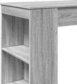 vidaXL Τραπέζι Μπαρ Γκρι Sonoma 95x47x103,5 εκ. από Επεξεργ. Ξύλο
