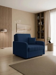 Πολυθρόνα Viva Silk I-Μπλε Σκούρο