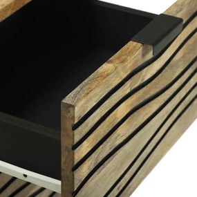vidaXL Συρτάρι Καφέ 40 x 33 x 75 εκ. Μασίφ ξύλο μάνγκο