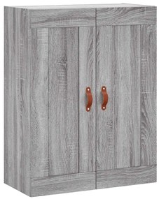 vidaXL Ντουλάπι Γκρι Sonoma 69,5 x 34 x 180 εκ. Επεξεργασμένο Ξύλο