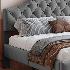 Επενδυμένο κρεβάτι Desora-Gkri