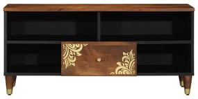 vidaXL Έπιπλο τηλεόρασης Καφέ 100 x 33.5 x 46 εκ Μασίφ ξύλο μάνγκο