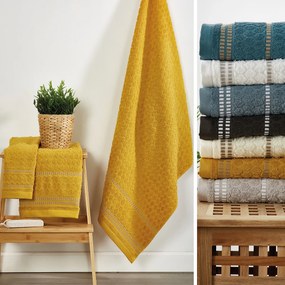 Πετσέτες Μπάνιου (Σετ 3τμχ) Whitegg Κλειώ 500gsm Εκρού