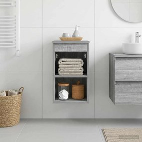VidaXL Ντουλάπι Μπάνιου Γκρι Sonoma 30 x 41 x 50 εκ.