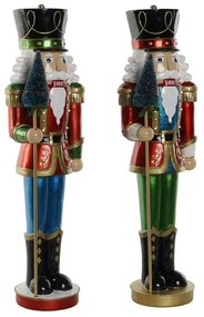 Χριστουγεννιάτικο Στολίδι Home ESPRIT Πολύχρωμο Καρυοθραύστης 23 x 20 x 70 cm (x2)