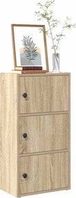 vidaXL Βιβλιοθήκη Sonoma Δρυς 40x24x77 εκ. από Επεξεργασμένο Ξύλο