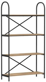 vidaXL Ράφι Βιβλίων artisan δρυς 80 x 30 x 146 εκ Επεξεργασμένο ξύλο
