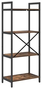 vidaXL Ράφι Βιβλίων Καπνιστό Δρύς 56 x 34 x 133,5 εκ