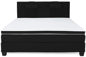 Κρεβάτι continental Seattle R103, Διπλό, Continental, Μαύρο, 160x200, Ταπισερί, Τάβλες για Κρεβάτι, 160x200x60cm, Στρώμα: Ναι | Epipla1.gr