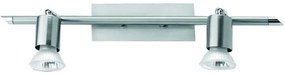 Φωτιστικό Τοίχου-Απλίκα Σκέτη Tip 15-6364 2x50W 10x27,5x12cm Φ8 Chrome Gloria Metal, Glass