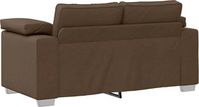 vidaXL Διθέσιος καναπές Καφέ 160 cm ύφασμα