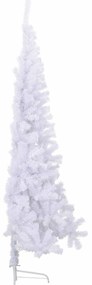 vidaXL Τεχνητό Χριστουγεννιάτικο Δέντρο Λευκό 240 cm PVC και Ατσάλι
