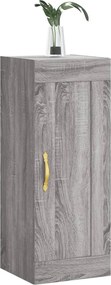 vidaXL Ντουλάπι Τοίχου Γκρι Sonoma 34,5 x 34 x 90 εκ. Επεξεργ. Ξύλο