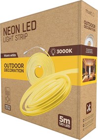 LED ταινίες muvit iO iO Θερμό Λευκό Διαφανές 5 m νέον