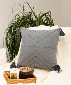 Διακοσμητικό Μαξιλάρι Γκρι ASPEN 40x40x10