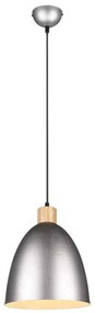 Φωτιστικό Οροφής Jagger R30681067 1xE27 40W Φ25cm 150cm Nickel Antique RL Lighting Metal