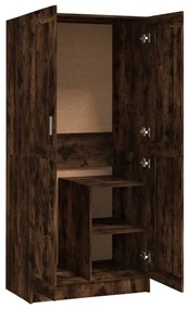 vidaXL Ντουλάπα Καπνιστή Δρυς 82,5x51,5x180 εκ. από Επεξεργασμένο Ξύλο