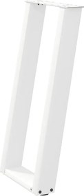 vidaXL Πόδια Κονσόλας σε Σχήμα U 2 τεμ. Λευκά 38x(72-73) εκ. Ατσάλι