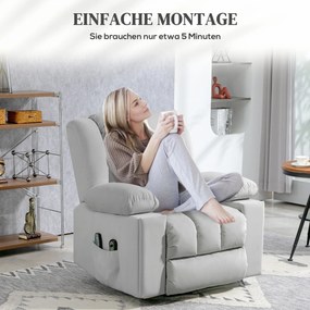 Ηλεκτρική πολυθρόνα ανύψωσης, Μαλακό ύφασμα σαν βελούδο, θύρες USB