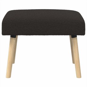 vidaXL παγκάκι Μονόχρωμο Μαύρο 60 x 40 x 45 εκ. Μπουκλέ