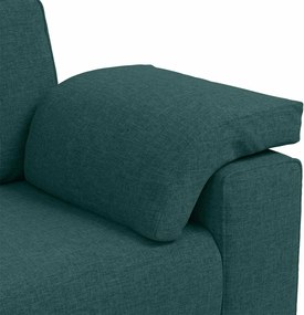 vidaXL Διθέσιος καναπές Σκούρο Πράσινο 160 cm ύφασμα