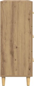 vidaXL Πλαϊνό γραφείο Artisan Oak 69,5 x 34 x 90 εκ.