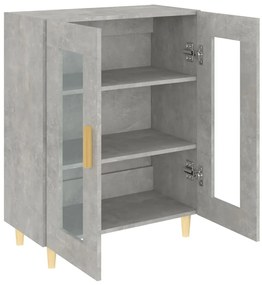 vidaXL Ντουλάπι Γκρι Σκυροδέματος 69,5x34x90 εκ. Επεξεργασμένο Ξύλο