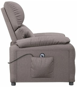 vidaXL Πολυθρόνα με Ανύψωση Taupe Υφασμάτινη