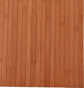 vidaXL Χαλί Ορθογώνιο Καφέ 80 x 500 εκ. Μπαμπού
