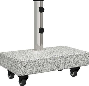 vidaXL Βάση ομπρέλας Γκρι 45 x 25 x 45 εκ. Γρανίτης
