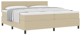 vidaXL Κρεβάτι Scratch με Στρώμα Ανοικτό Πράσινο Γκρι 200x200 cm Ύφασμα Βελούδου