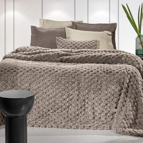 Κουβέρτα Γούνινη Elixir Taupe Guy Laroche King Size 260x240cm Πολυέστερ