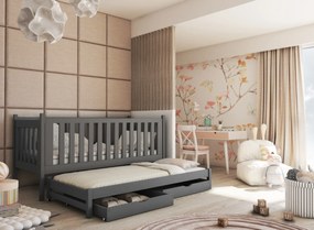 KAJA 80x160 graphite bunk bed Lano Furniture